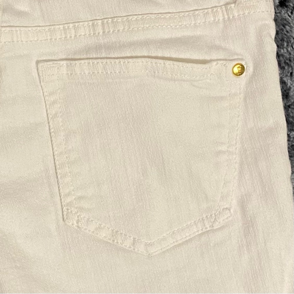 Pilcro and the Letterpress Script Jean Shorts Women’s Size 26 White Denim - Picture 4 of 10